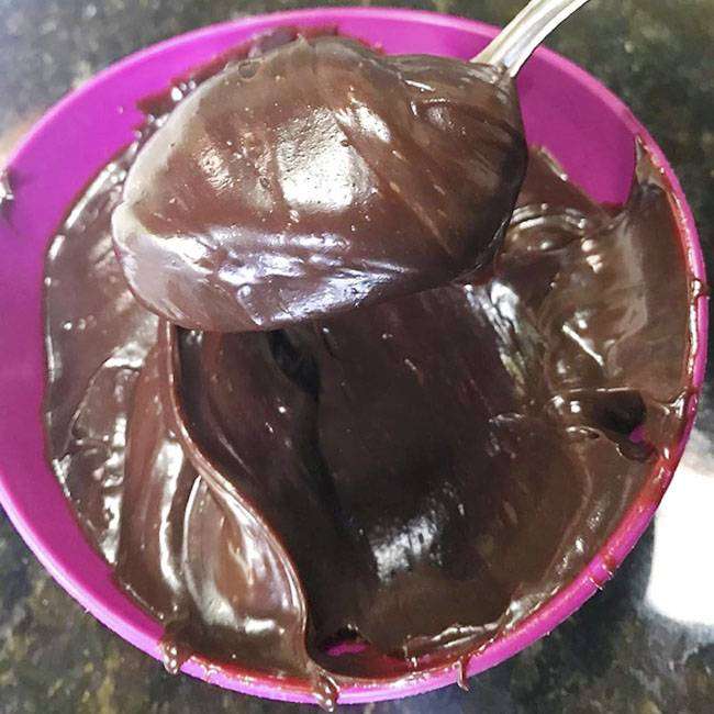 Receita de creme de chocolate para comer de colher Creme De Brigadeiro Comidinhas Do Chef