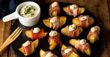 Batata Canoa com Presunto Tipo Parma Sadia Speciale