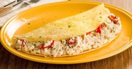 Crepioca de Frango Desfiado