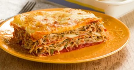 Lasanha de Pernil Desfiado ao Molho Sugo