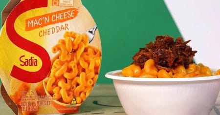 Mac´n Cheese com Carne de Porco Desfiada
