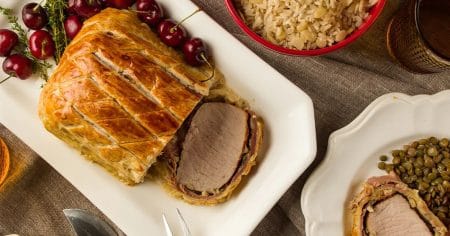 Massa Folhada Recheada com Lombo