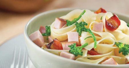Massa de Macarrão com Peito de Peru Sadia (fettuccine)