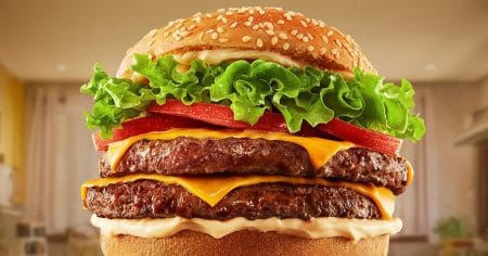 Pop Burger Sadia Duplo com Queijo, Alface e Tomate