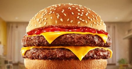 Pop Burger Sadia Duplo com Queijo e Ketchup