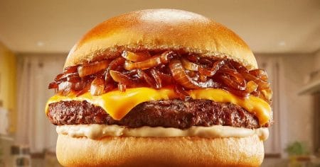 Pop Burger Sadia com Cebola Caramelizada e Queijo