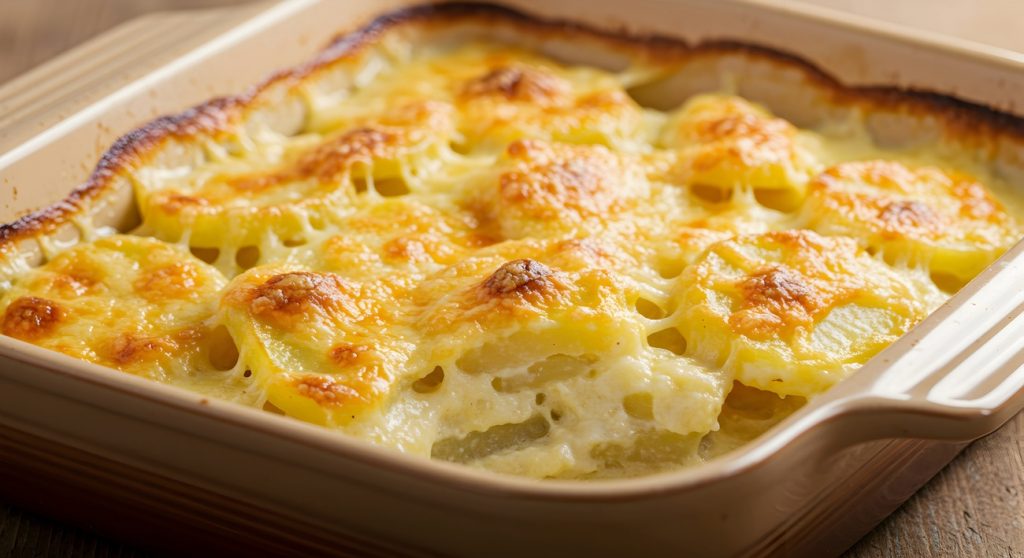 Receita de Batata Gratinada com Molho Branco