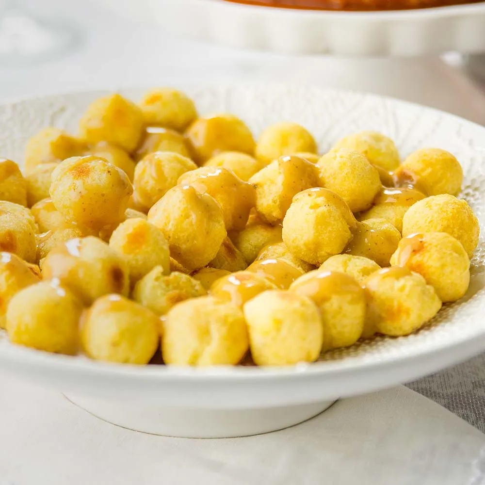 Receita de Batata noisettes com molho de mostarda de mel