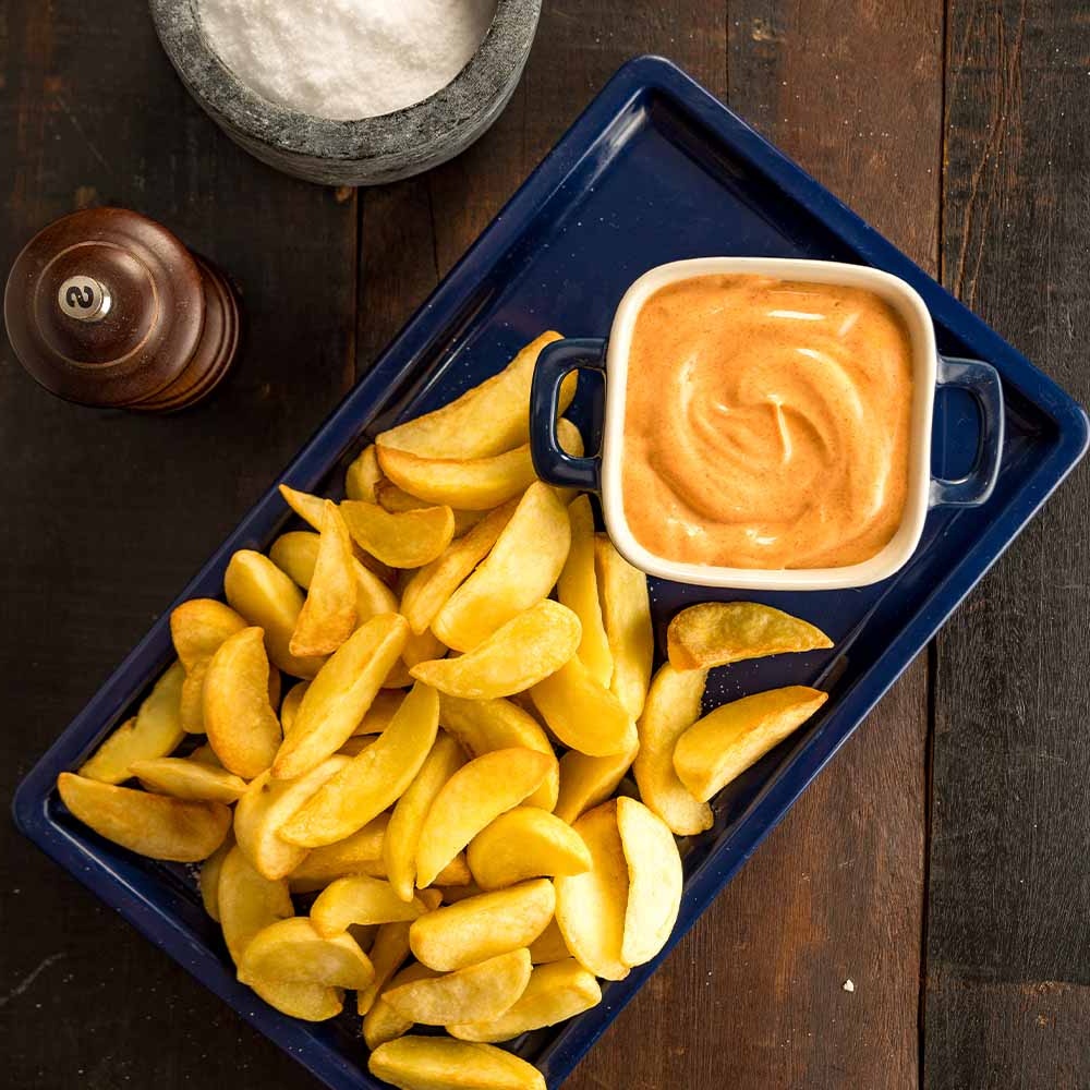Receita de Batata Rústica com Maionese de Páprica Picante