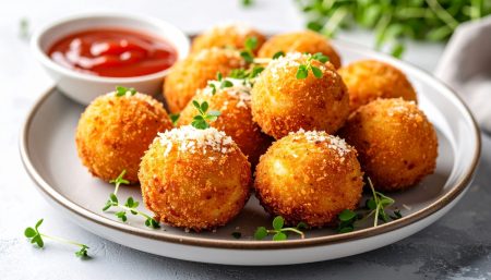 Receita de Bolinho de Recheio de Frango Assado
