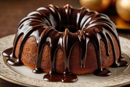 Receita de Bolo de Chocolate Natalino com Cobertura