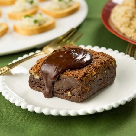 Receita de Brownie com calda de chocolate