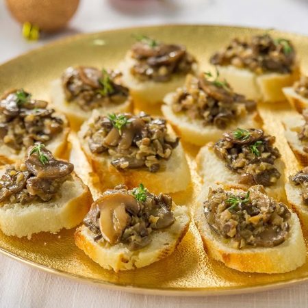Receita de Bruschettas de champignon