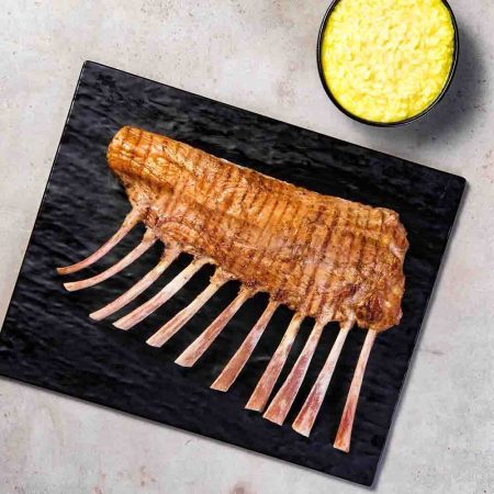 Receita de Carré de Vitelo com risoto de cúrcuma