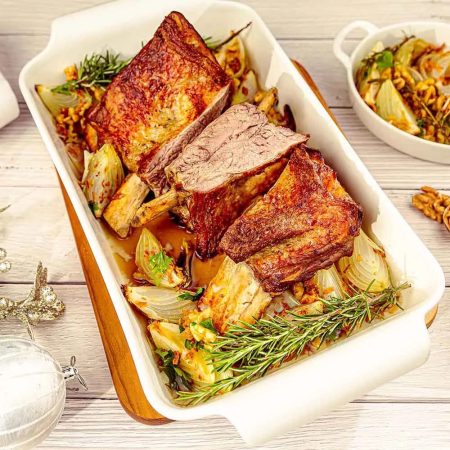 Receita de Costela bovina assada com cebola rica