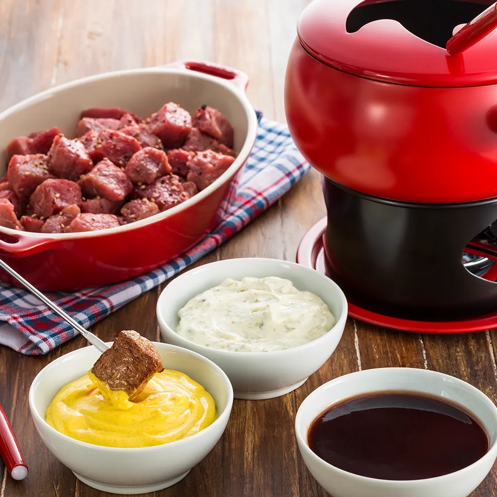 Receita de Fondue de Filé Mignon Swift Mais