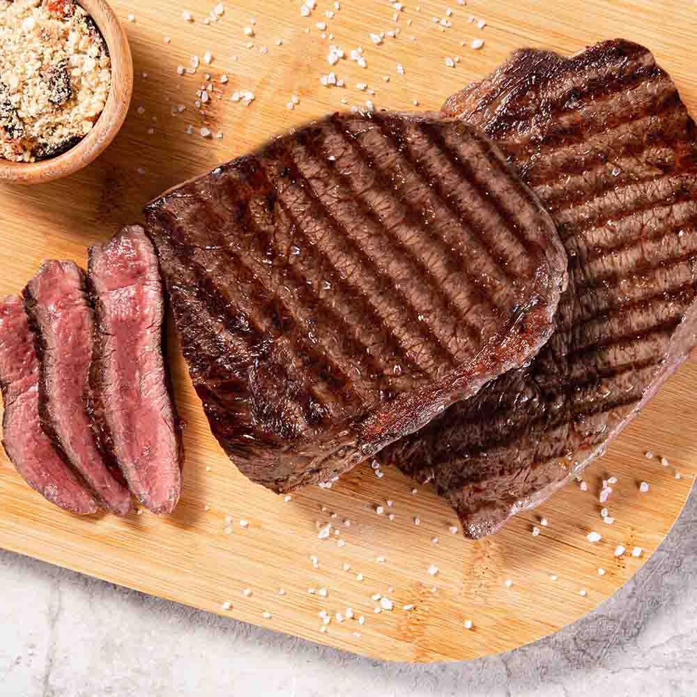 Receita de Medalhão da paleta Wagyu com farofa de pimentões