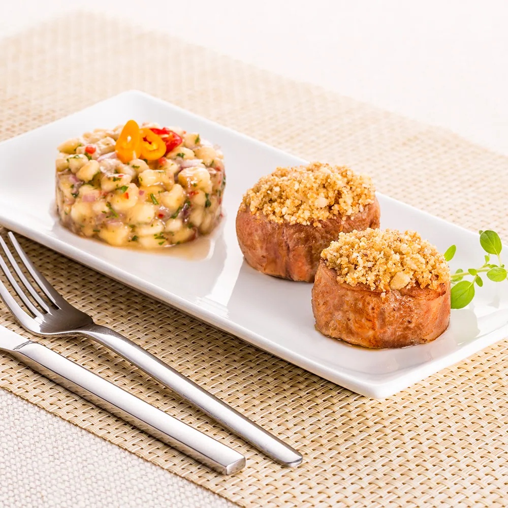 Receita de Medalhão de Filé Mignon Suíno Crocante