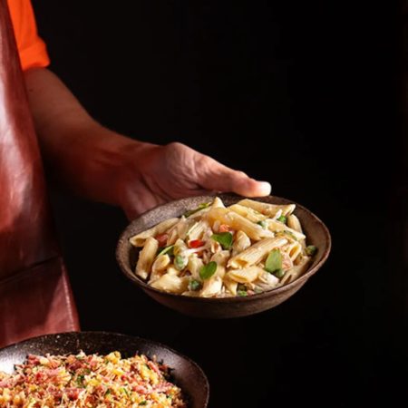 Receita de Salada de Macarrão com Frango e Maoionese Cítrica