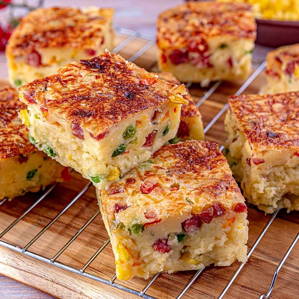 Receita de Torta de Calabresa com Milho e Ervilha