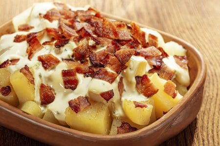 Salada Quente de Batata com Bacon