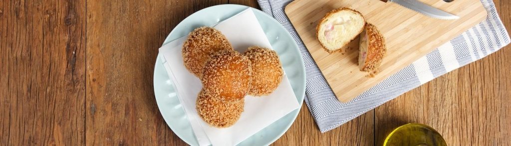 Lanchinho Empanado de Presunto e Queijo