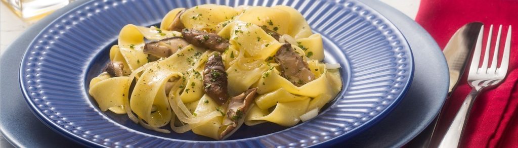 Macarrão com shitake