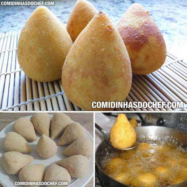 Massa De Coxinha De Mandioca Comidinhas Do Chef Transfira a massa da coxinha de mandioca para uma superfície lisa e enfarinhada, abra e deixe esfriar. massa de coxinha de mandioca