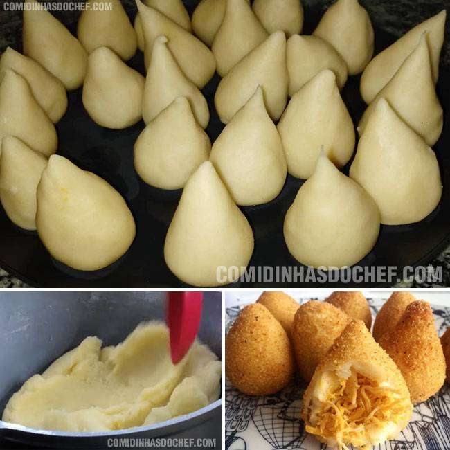 Massa De Coxinha Simples Comidinhas Do Chef 2 dentes de alho picados; massa de coxinha simples comidinhas
