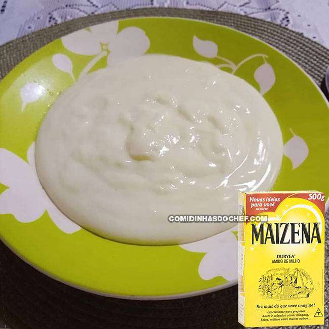 Amido De Milho é A Mesma Coisa Que Maizena Mingau De Maizena Comidinhas Do Chef