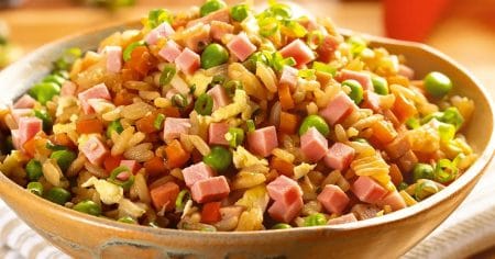 Arroz Oriental Frito com Presunto Sadia e Legumes