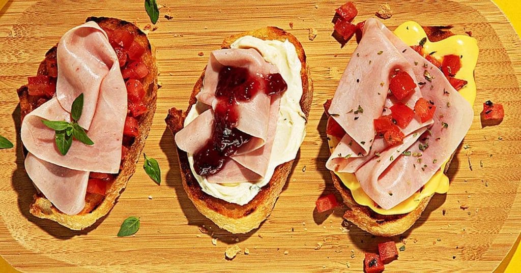 Bruschettas de Presunto