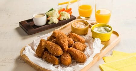 Couve-flor Wings com Maionese de Páprica e Ervas Vegana