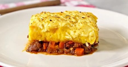 Escondidinho de Ragú de Linguiça com Mandioquinha