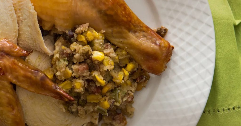 Frango Recheado com Farofa