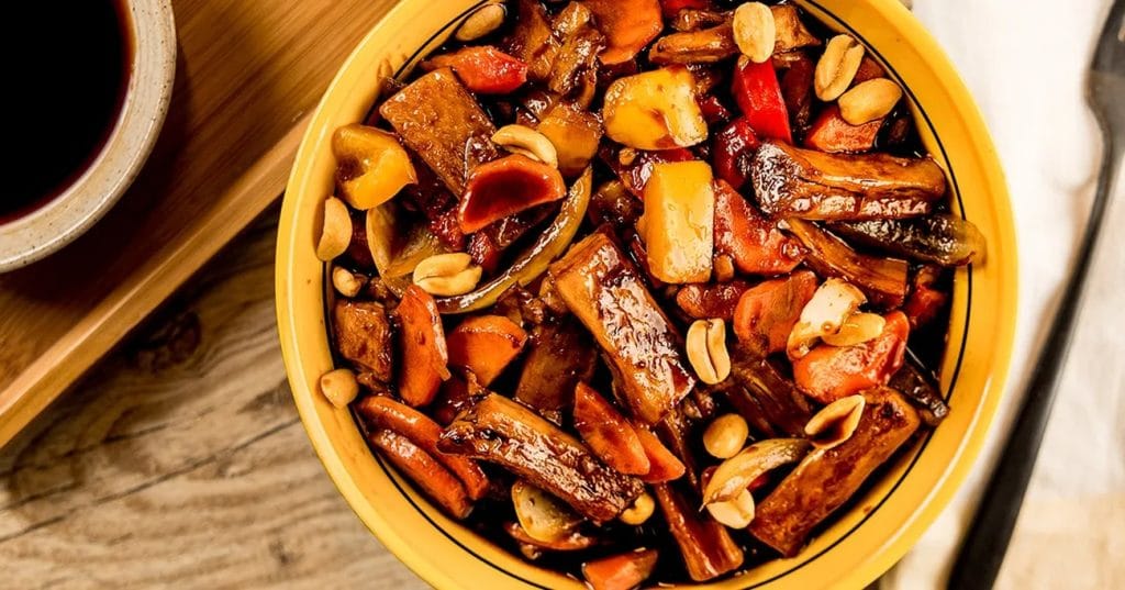 Frango Vegetal Xadrez