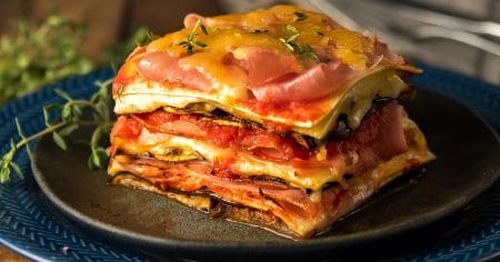 Lasanha de Presunto Royale Speciale com Berinjela