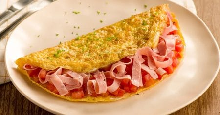 Omelete com Presunto