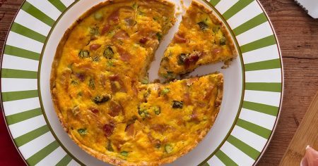 Quiche de Presunto e Alho Poró