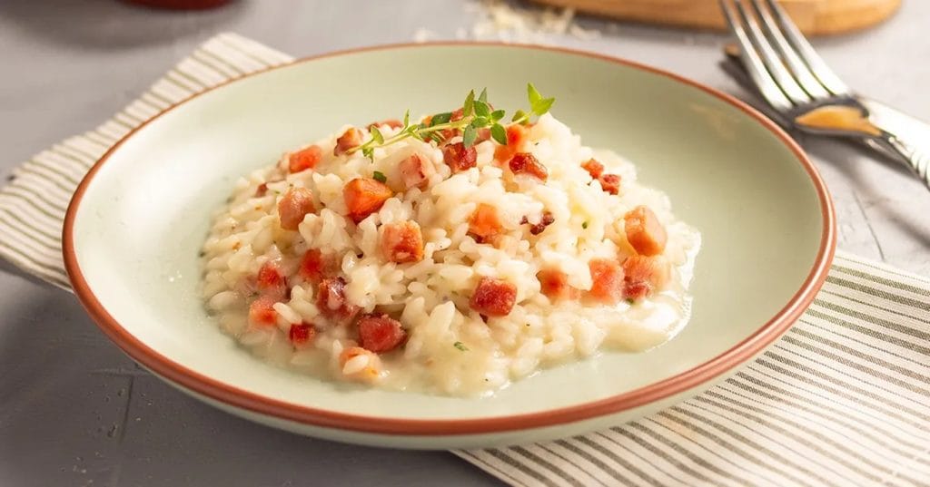 Risoto com Bacon