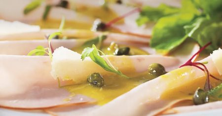 Salada Carpaccio com Peito de Peru Sadia