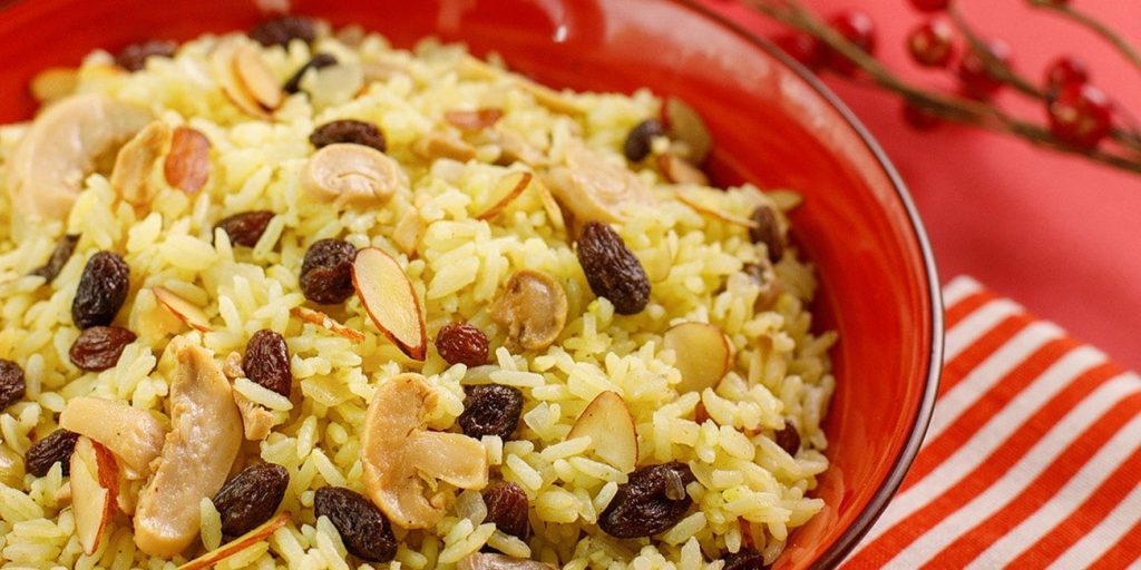 Arroz de Natal com Passas