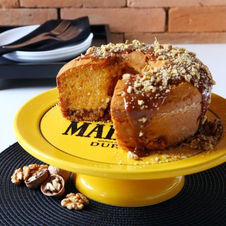 Bolo de Nozes e Doce de Leite