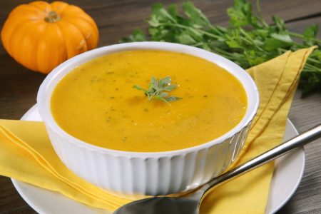 Creme de Abóbora com Salsinha