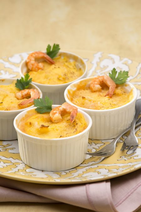 Escondidinho de Camarão e Alho-Poró
