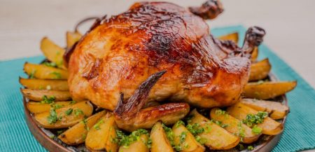 FRANGO ASSADO COM BATATA