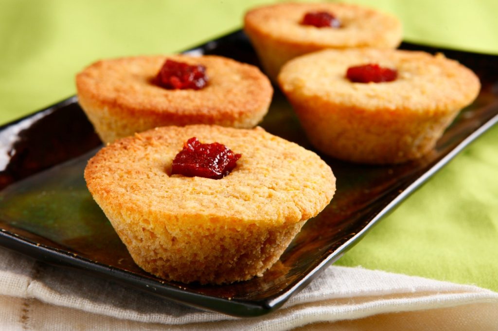 Muffin de milho com goiabada