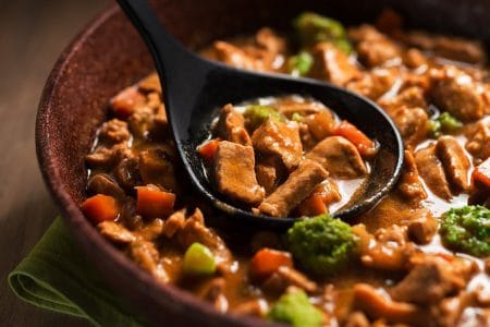 Picadinho de filé mignon suíno