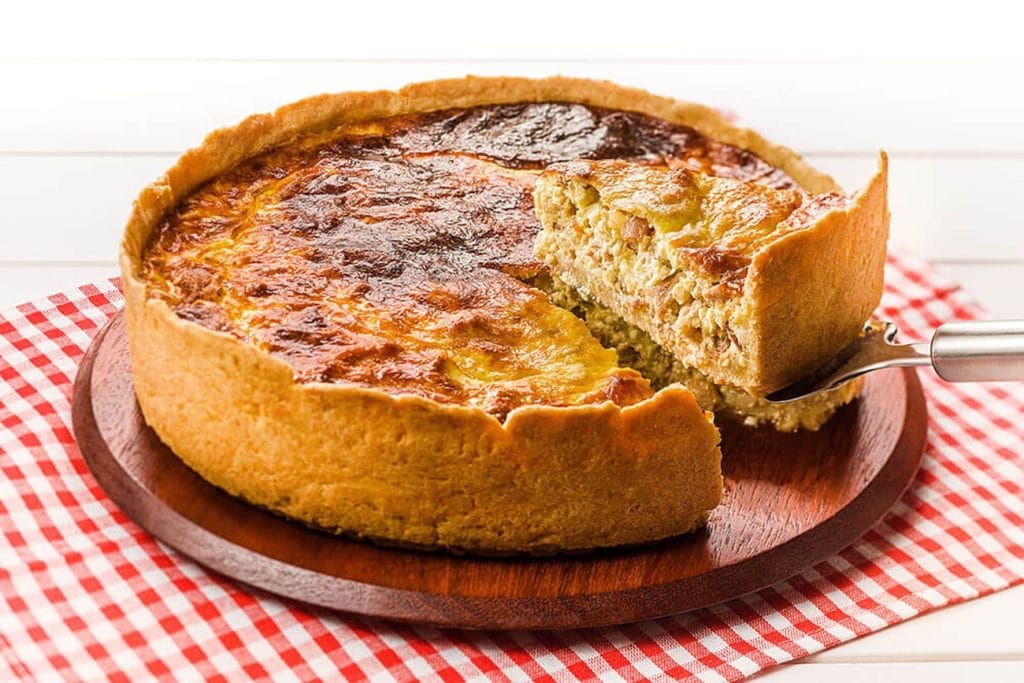 Quiche com alcatra suína