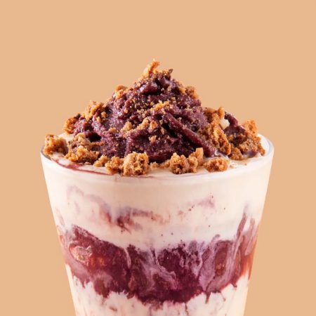 Receita de Açaí com Creme de Leite em Pó e Farofa de Cookie